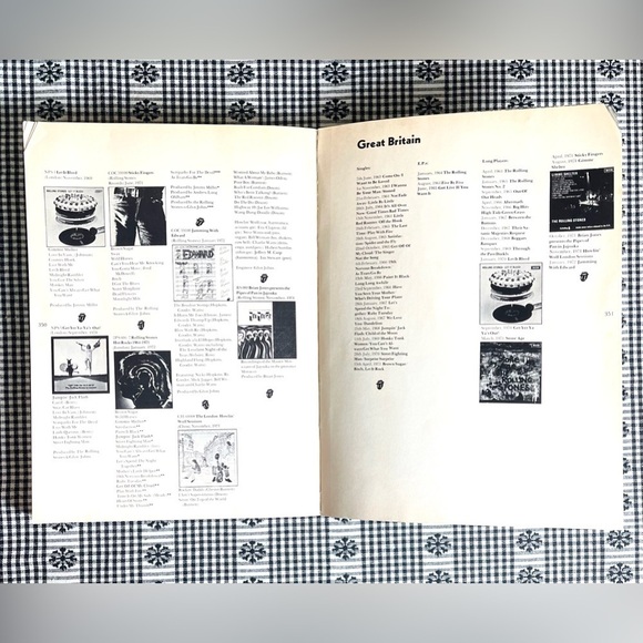 Rolling Stones Unauthorized Biography 1972 Book Photos Music Mick Jagger Band - Picture 10 of 15